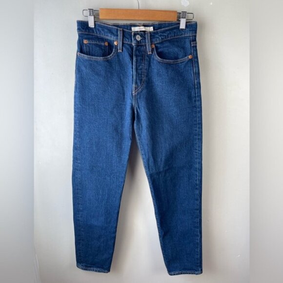 Levi’s premium WEDGIE ICON FIT ANKLE WOMEN'S JEANS size 27 dark Wash but… - Picture 4 of 15